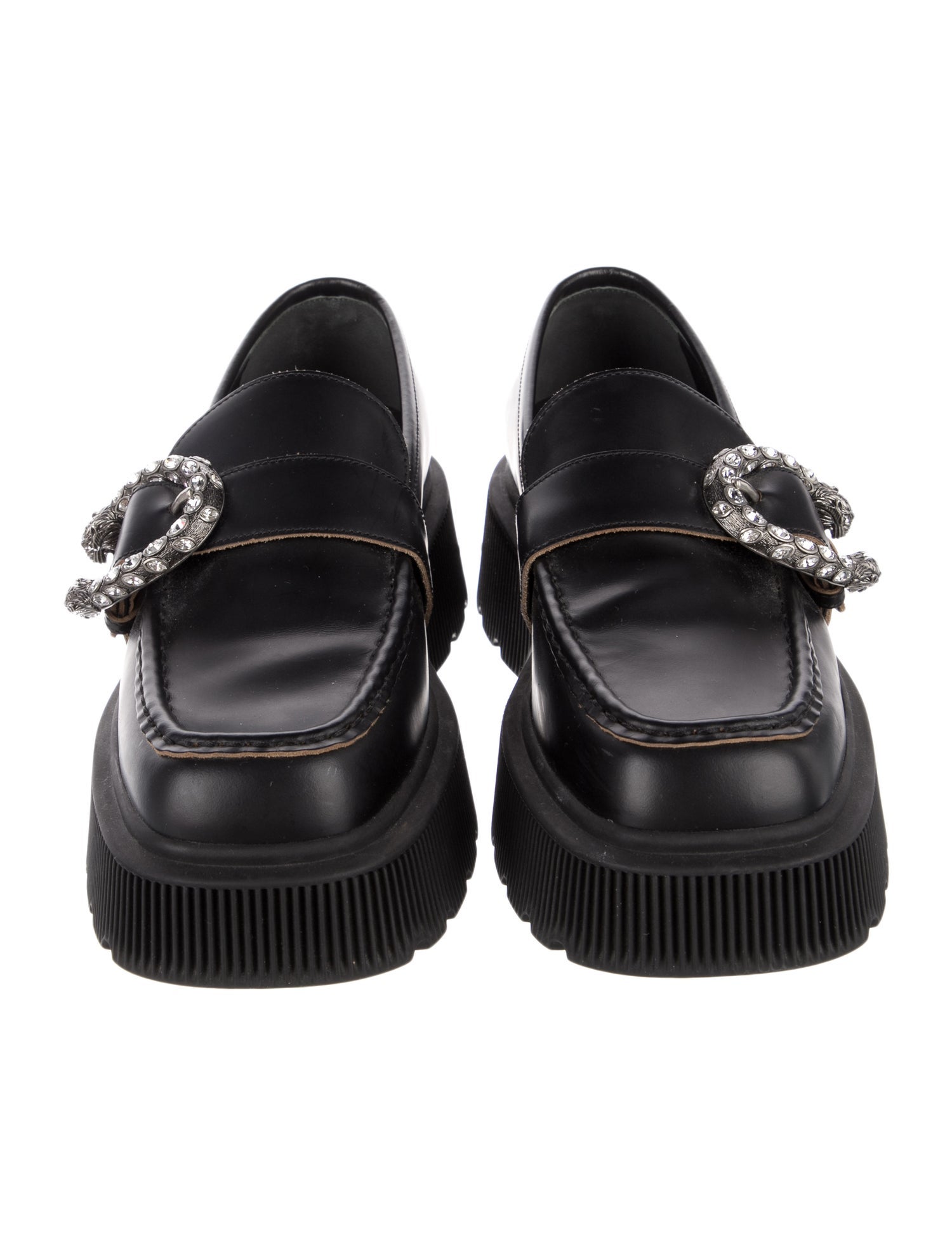 Gucci Dionysus Accent Leather Loafers